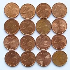 Image showing Euro coins