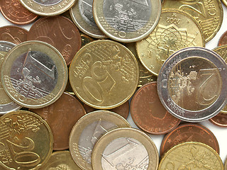 Image showing Euro coins