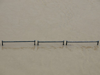 Image showing River Po flood in Turin, Piedmont, Italy