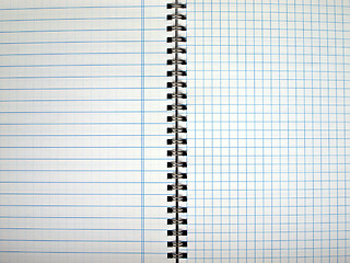 Image showing Blank notebook page