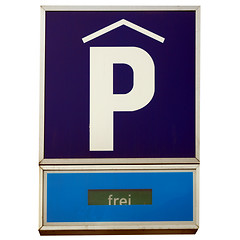 Image showing Parking sign