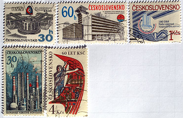 Image showing Czech stamps