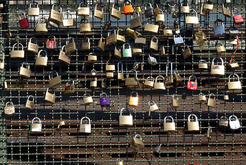 Image showing Love locks