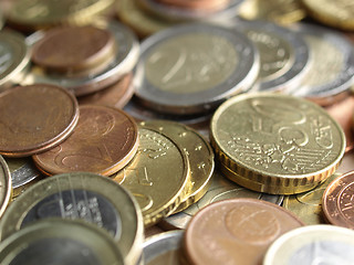 Image showing Euro coins