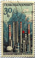 Image showing Czech stamps