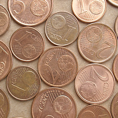 Image showing Euro coins