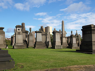 Image showing Glasgow cemetery