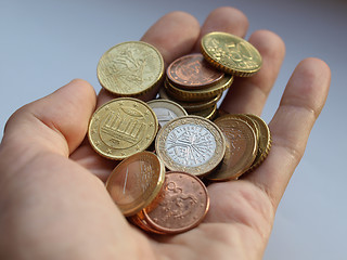 Image showing Euro coins