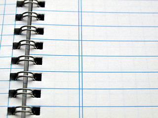 Image showing Blank notebook page