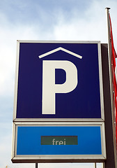 Image showing Parking sign