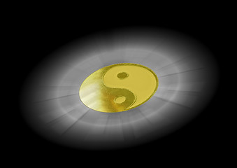 Image showing flying yin yang