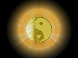 Image showing shining yin yang 