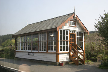 Image showing railway signal box