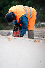 Image showing Workman with Jackhammer