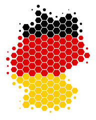 Image showing Map and flag of Germany