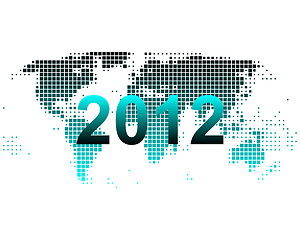 Image showing World map 2012