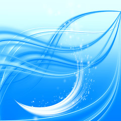 Image showing abstract blue wave 