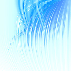 Image showing abstract blue wave 