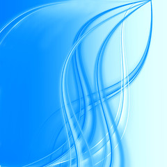 Image showing abstract blue wave 