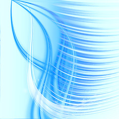 Image showing abstract blue wave 