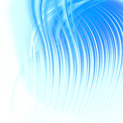 Image showing abstract blue wave 