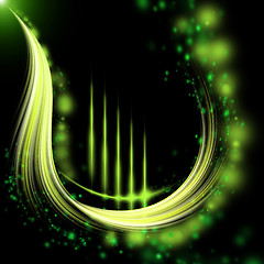 Image showing abstract green pattern