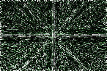 Image showing abstract green extrusion background