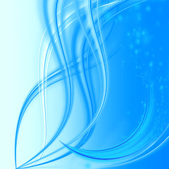 Image showing abstract blue wave 