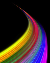 Image showing abstract colorful wave design