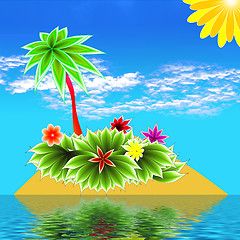 Image showing paradise island