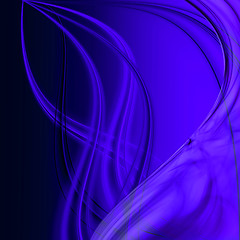 Image showing abstract blue wave 