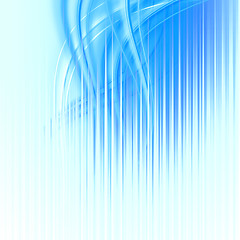 Image showing abstract blue wave 