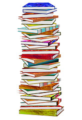 Image showing stack of books