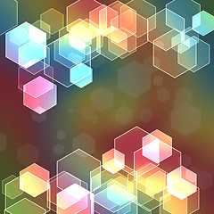 Image showing hexagon bokeh