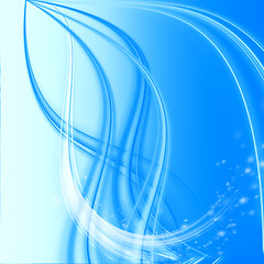 Image showing abstract blue wave 