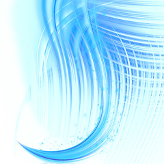 Image showing abstract blue wave 