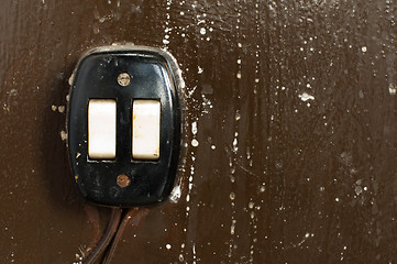Image showing Old electric switch 