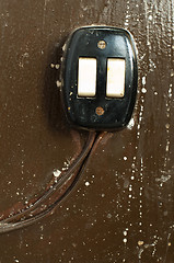 Image showing Old electric switch 