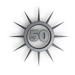Image showing number fifty