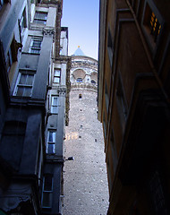 Image showing Tower between buildings