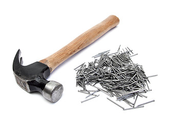 Image showing hammer and nails