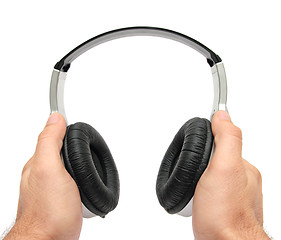 Image showing hands and headphones