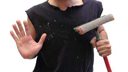 Image showing squeegee bum