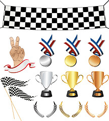 Image showing Victory icon set