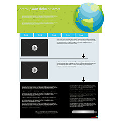 Image showing web page layout template