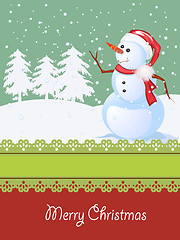 Image showing Christmas card, winter celebration