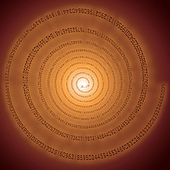 Image showing pi spiral