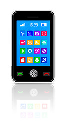 Image showing Touchscreen smartphone