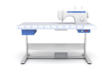 Image showing Industrial sewing machine