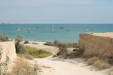 Image showing Descent to the sea.